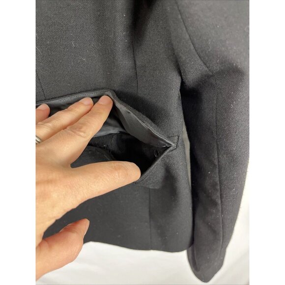 J. Crew Black Schoolboy Blazer Women's Size 8 Preppy Academia College - Picture 4 of 15